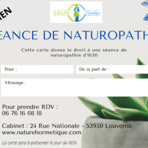Carte cadeau naturopathie Laval