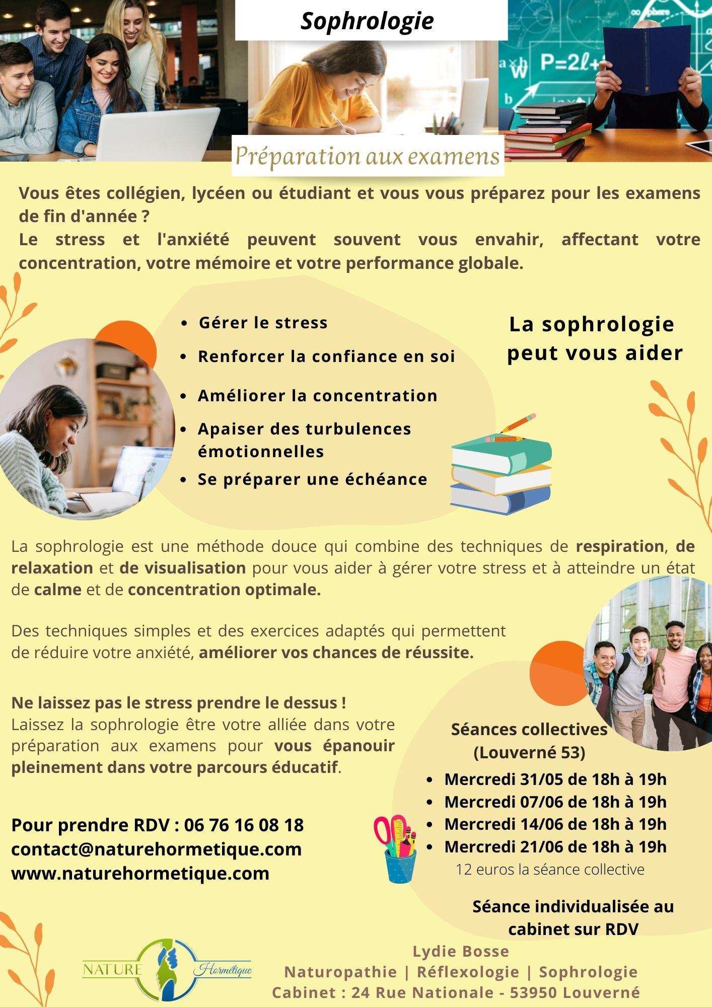 Sophrologie examens Sophrologie examens sophrologue laval